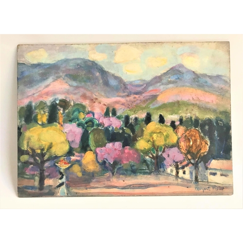 346 - MARGARET HISLOP
Umtali, Rhodesia, oil on board, signed and inscribed to verso, 25.5cm x 36cm