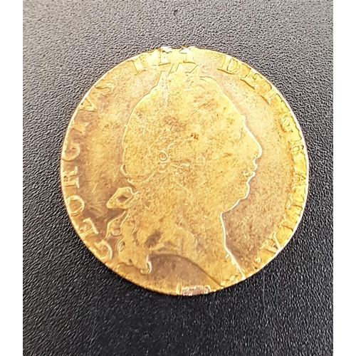 317 - GEORGE III GOLD GUINEA
dated 1983/1793, approximately, 7.7 grams