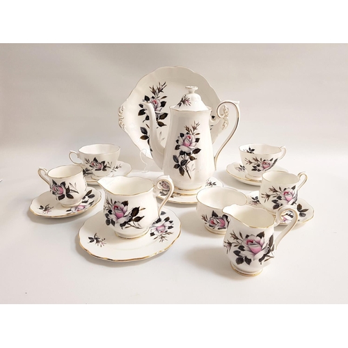 175 - ROYAL ALBERT QUEENS MESSENGER TEA AND COFFEE SERVICE
comprising tea cups and saucers, coffee cups an... 