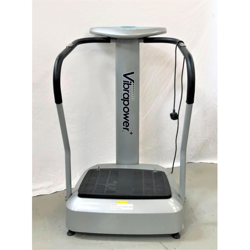 222 - VIBRAPOWER POWER PLATE
with hand grips and pulse sensors, digital display with settings for speed, t... 