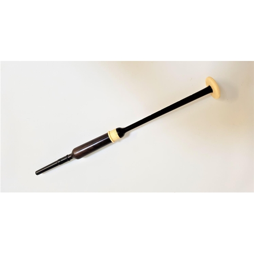 230 - PRACTISE CHANTER
in rosewood with ivorine mounts, marked Piob Mhor