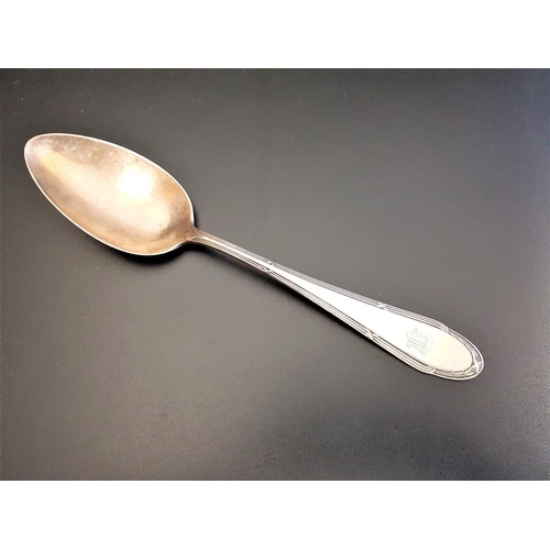 292 - GERMAN THIRD REICH SERVING SPOON
with monogram to the terminal and SS to the reverse, marked WMF 60