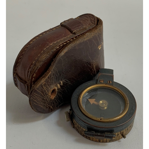 468 - WWI MARCHING COMPASS
engraved to the case 'Col. McCrae 16th Royal Scots', the back of the case engra... 