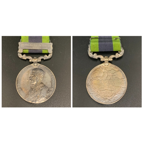 487 - GEORGE V INDIAN MEDAL
with bar for Afghanistan N.W.F. 1919, named to S-16091 A. Sgt.J. C. White. Gor... 