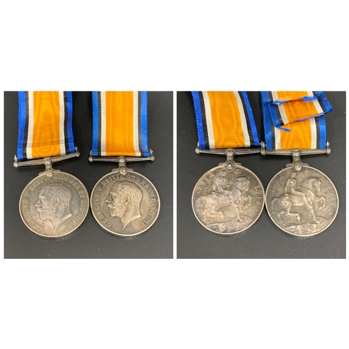 491 - TWO GEORGE V 1914-1918 WAR MEDALS
named to 2nd Lieutenant C. H. D'Eath and 501 DVR. P. Alexander. R.... 