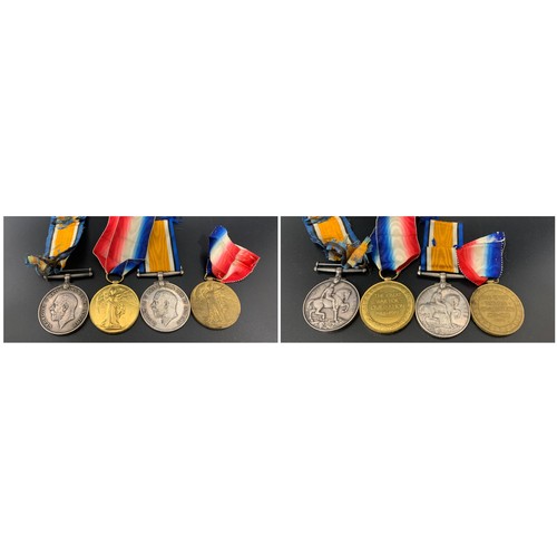 474 - FOUR WWI MEDALS
including the 1914-1918 medal named to 10123 Pte. J. Graham. Gordons, the other name... 