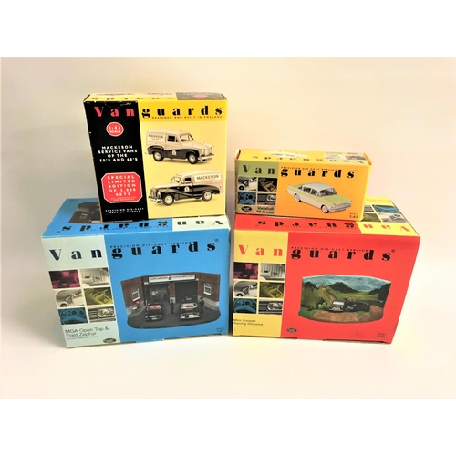 429 - SELECTION OF VANGUARD DIE CAST VEHICLES 
including a Vauxhall PA Cresta, two Mackeson Service Vans, ... 