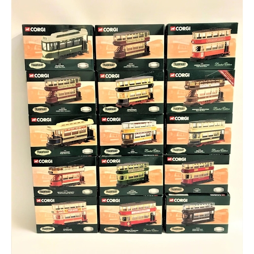 432 - SELECTION OF CORGI DIE CAST TRAMS
all boxed (15)