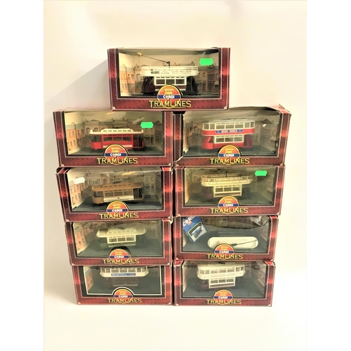 434 - SELECTION OF CORGI DIE CAST TRAMS
from the Tramlines Edition, all boxed (9)