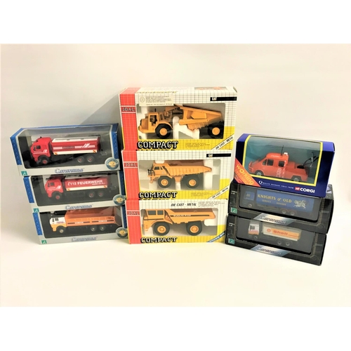 435 - SELECTION OF DIE CAST COMMERCIAL VEHICLES
with examples from Corgi, Cararama and Joal Compact, all b... 