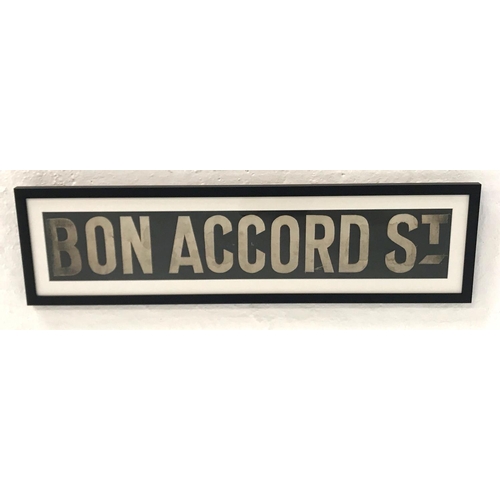 328 - ORIGINAL GLASGOW CORPORATION LINEN TRAM DESTINATION BLIND - BON ACCORD ST.
circa 1940s from the olde... 