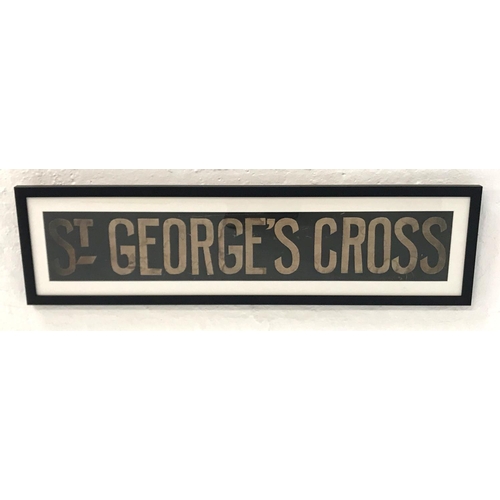 329 - ORIGINAL GLASGOW CORPORATION LINEN TRAM DESTINATION BLIND - ST. GEORGE'S CROSS
circa 1940s from the ... 