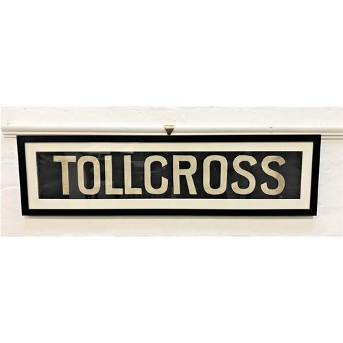 327 - ORIGINAL GLASGOW CORPORATION LINEN TRAM DESTINATION BLIND - TOLLCROSS
circa 1940s from the older Sta... 