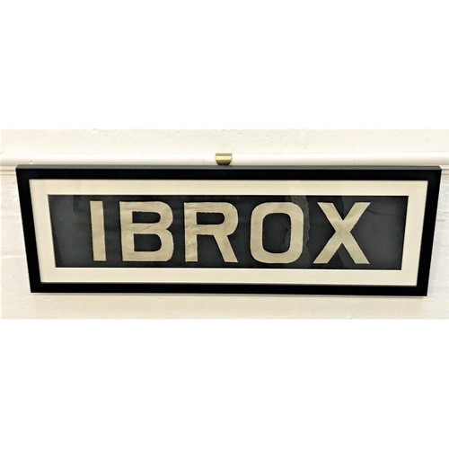 330 - ORIGINAL GLASGOW CORPORATION LINEN TRAM DESTINATION BLIND - IBROX
circa 1940s from the older Standar... 