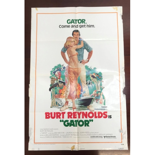 386 - EIGHTEEN 1960s US ONE SHEET MOVIE POSTERS
comprising 'Gator' (1976), starring Burt Reynolds; 'The Be... 