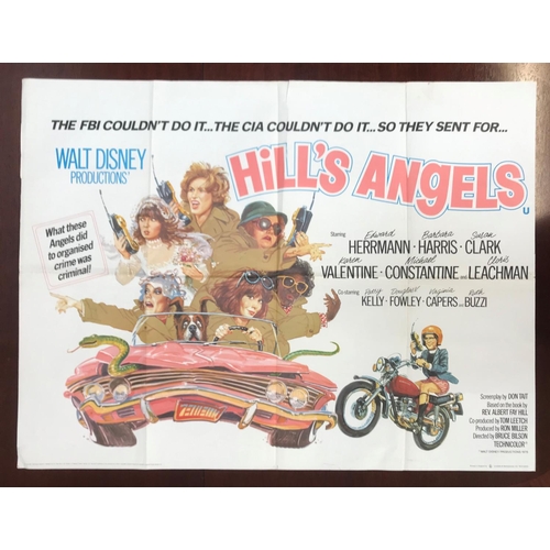 388 - TEN 1970s BRITISH QUAD FILM POSTERS
comprising 'Hill's Angels' (1978); 'The In-Laws' (1979), starrin... 