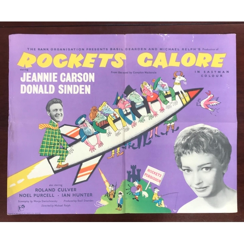 391 - SELECTION OF TWELVE 1950s/60s/70s BRITISH FILM POSTERS
comprising THREE HALF SHEETS - 'Rockets Galor... 