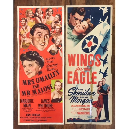 395 - THIRTEEN US MOVIE INSERT POSTERS
dating from 1930s to 1960s, comprising 'Quick before it melts' (196... 