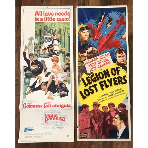 395 - THIRTEEN US MOVIE INSERT POSTERS
dating from 1930s to 1960s, comprising 'Quick before it melts' (196... 