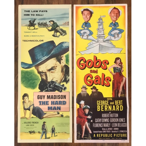 395 - THIRTEEN US MOVIE INSERT POSTERS
dating from 1930s to 1960s, comprising 'Quick before it melts' (196... 