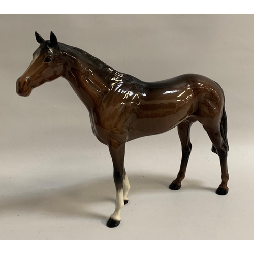 232 - BESWICK BAY HORSE
with white blaze and front socks, 28cm high