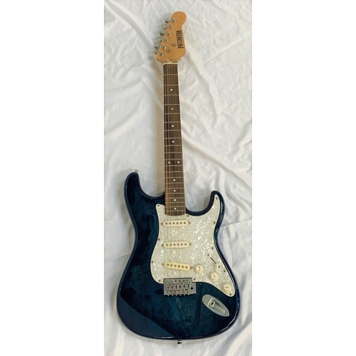 414 - FULLARTON USA ELECTRIC GUITAR
the blue gloss body with mother of pearl pickguard, with mother of pea... 