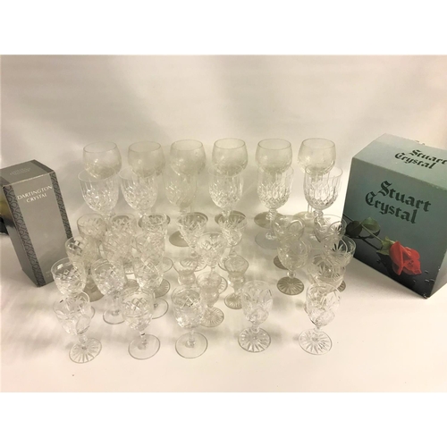 251 - SELECTION OF CRYSTAL AND OTHER GLASSWARE
including six Stuart crystal whisky tumblers, Dartington be... 