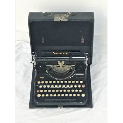 369 - CONTINENTAL TYPEWRITER 
in a hard shell travel case