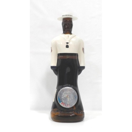 683 - DOORLY'S BARBADOS RUM BOTTLE
An empty but interesting painted Doorly's Barbados Rum bottle in the sh... 