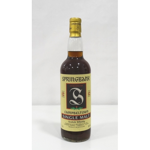 686 - SPRINGBANK 12YO - 1990s
A lovely example of the dark and rich looking bottle of Springbank 12 Year O... 