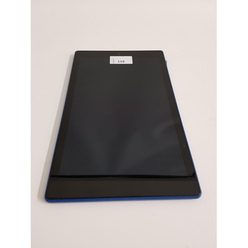 119 - AMAZON KINDLE FIRE HD 10 (7th GENERATION)
serial number - G000 NP04 7376 03BN Note: It is the buyer'... 