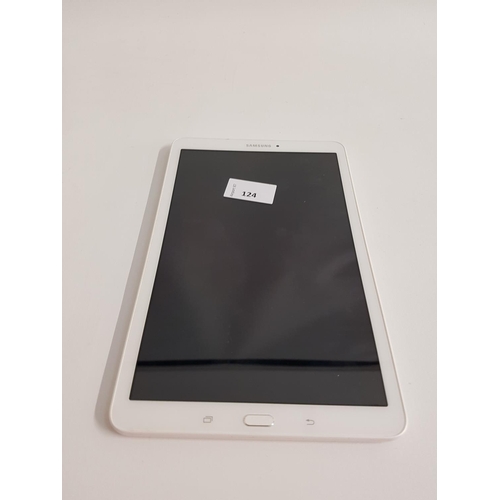 124 - SAMSUNG GALAXY TAB E 9.6
serial number - R52J618244E model - SM-T561, imei - 359760/07/981414/7. Goo... 