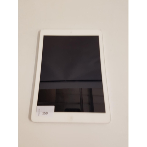 159 - APPLE IPAD AIR (WIFI) - MODEL A1474
s/n - DMTLV6ZBFK14, iCloud protected. Note: It is the buyer's re... 