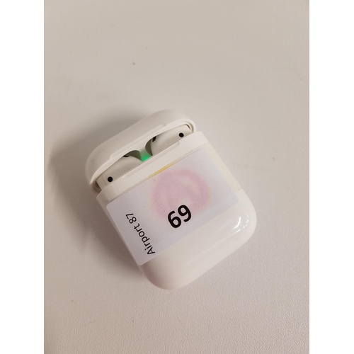 69 - APPLE FIRST GENERATION AIRPODS
with lightning charging case