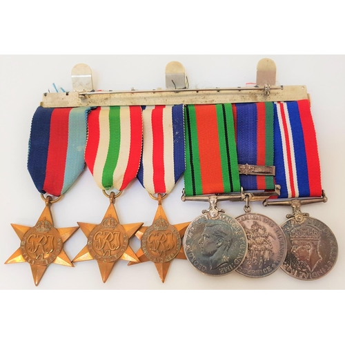 356 - WWII MEDAL GROUP
comprising The 1939-1945 Star, The Italy Star, The France And German Star, The Defe... 