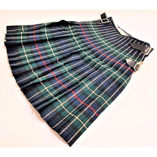 311 - CHILDS MACKENZIE MODERN TARTAN KILT
with makers label 'Roberts Of Trongate Glasgow', 54cm drop