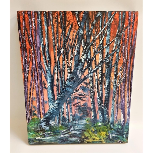 375 - ED SPITERI
Woodland path, acrylic on canvas, 51cm x 40.5cm
Note: The artist is the father of Sharlee... 