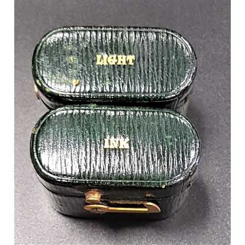 153 - IMPRESSIVE EDWARDIAN TRAVELLING GREEN LEATHER VANITY CASE
of Gladstone type, by Goldsmiths & Silvers... 