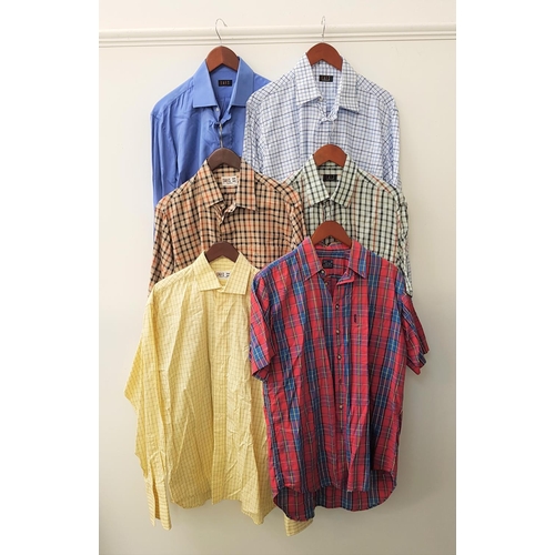 395 - SIX GENTLEMEN'S DAKS SHIRTS
long and short sleeved, five size 16 band one large (6)