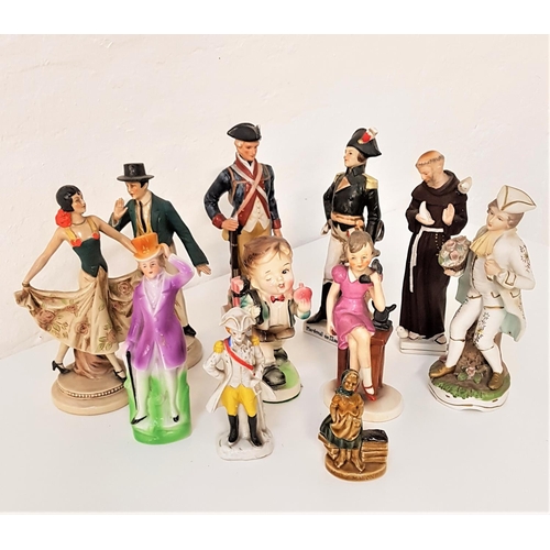 194 - SELECTION OF FIGUREINES
including a Goebel Hummel of a young girl on the telephone, a Senor and Seno... 