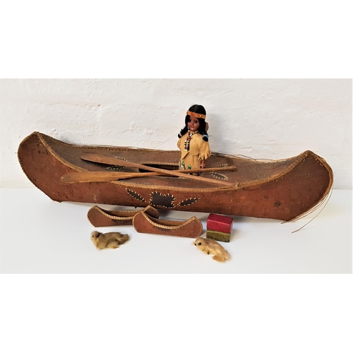 407 - CARLSON MANUFACTURING COMPANY NATIVE AMERICAN DOLL
in detailed traditional dress with bead decoratio... 