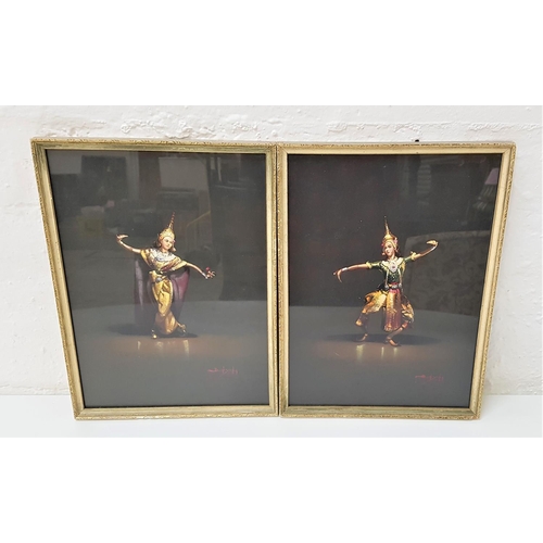 564 - BOON YANG
pair of Balinese dancers in traditional dress, gouache, signed, 33cm x 24cm (2)