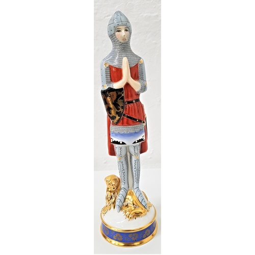 165 - ROYAL DOULTON FIGURE FROM THE AGE OF CHIVALRY COLLECTION 'SIR EDWARD' 
HN2370, limited edition numbe... 