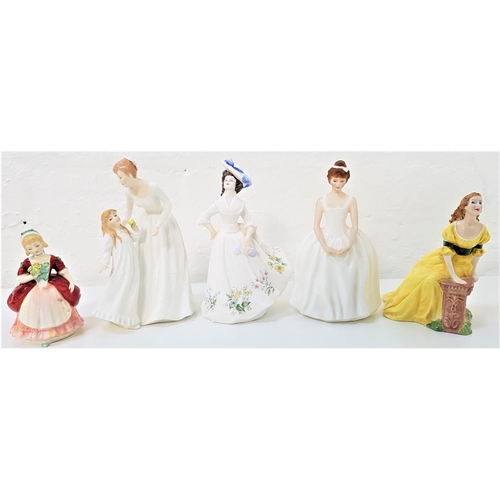 169 - FIVE ROYAL DOULTON FIGURINES
comprising Just For You, HN3355; Judith, HN2278; Valerie, HN2107; Ann, ... 