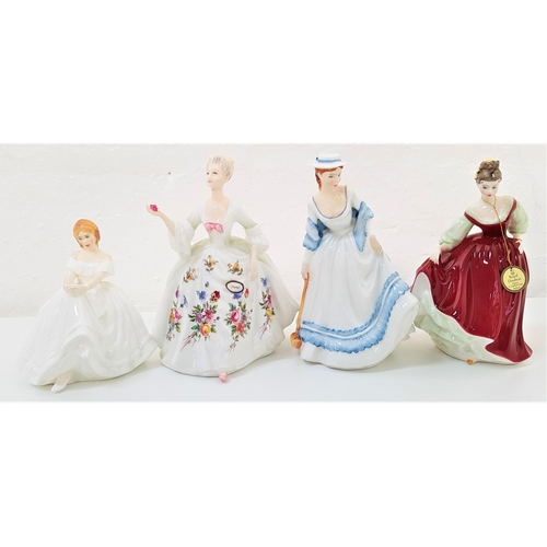173 - FOUR ROYAL DOULTON FIGURINES
comprising Diana, HN2468; Summertime (exclusively for Collectors Club),... 