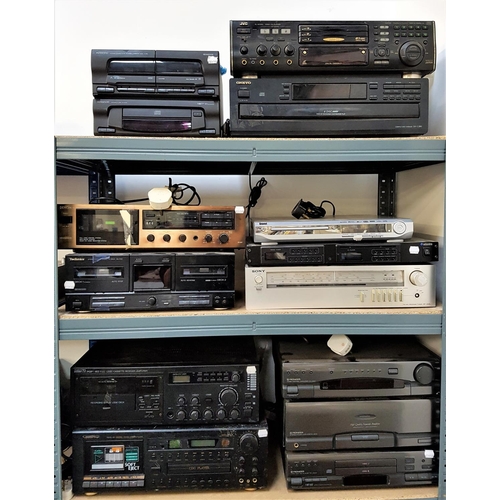 465 - LARGE SELECTION OF HI-FI AND STEREO EQUIPMENT
including a JVC XL-MV303 video CD player; Onkyo 6 disc... 