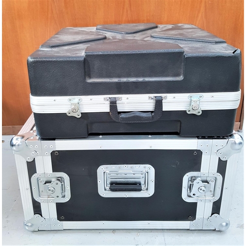 477 - TWO DJ EQUIPMENT FLIGHT CASES
one by KAM measuring 32cm x 53cm x 61cm and another measuring 23cm x 5... 