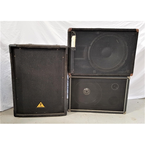 493 - THREE VARIOUS SPEAKERS
comprising a Eurolive B1520; a Peavey Eurosys 3; and another (3)