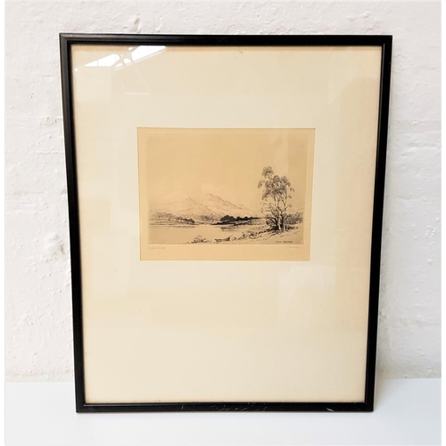 550 - J. MCARDLE
Loch Achray, etching, signed in pencil to the mount, 16.5cm x 21.5cm