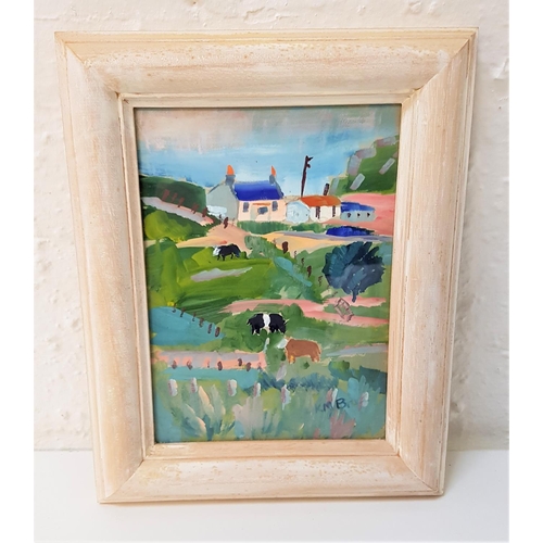 552 - K.M. BRUCE
Cattle grazing, gouache, signed, 23.5cm x 17cm